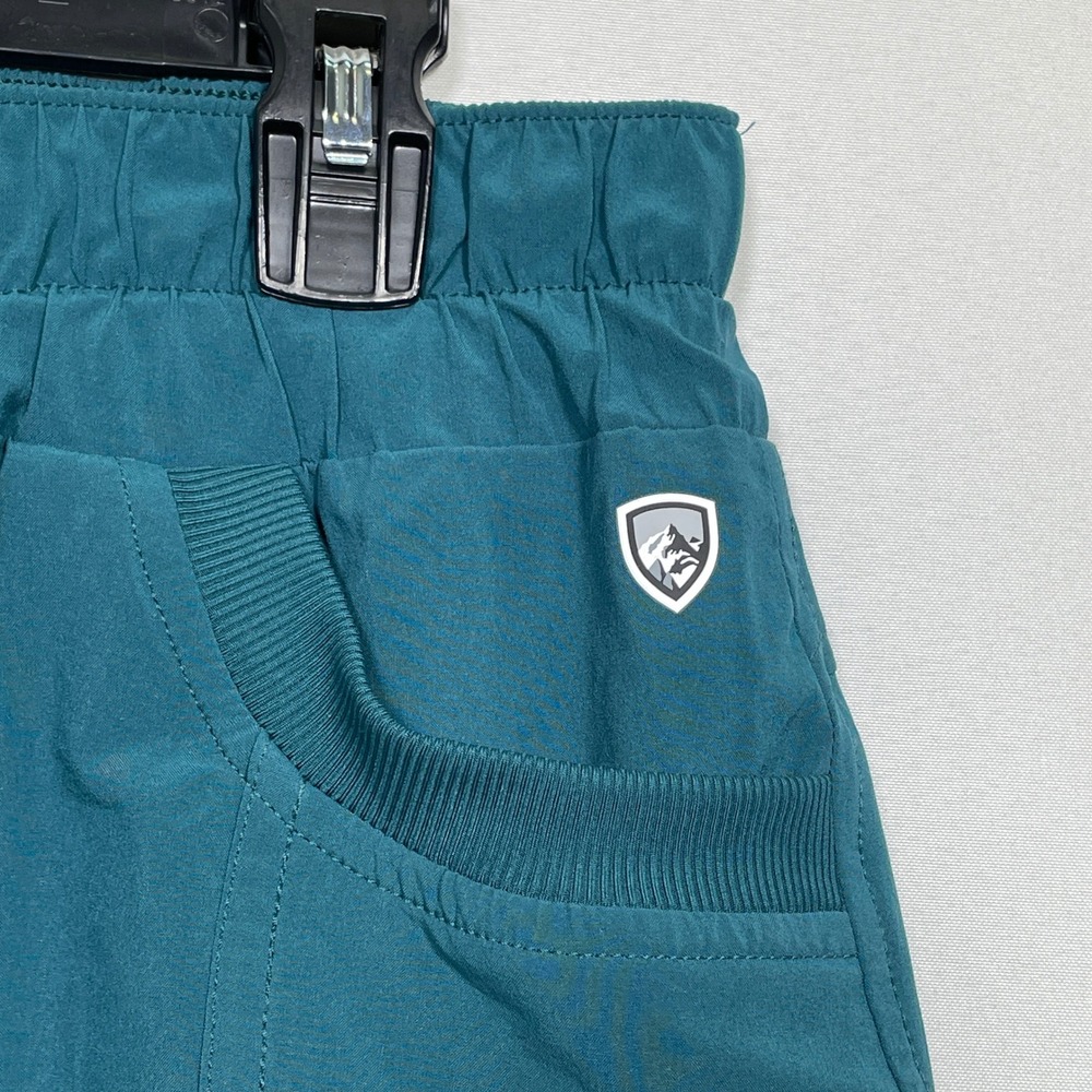 Kuhl Freeflex Teal Hiking Elastic Waist Outdoor Lightweight Shorts Women's LARGE - Picture 5 of 10